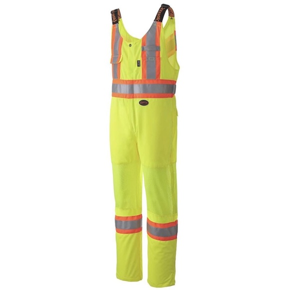 BRAND NEW 3M work king high visibility unlined bib reflective overall size M - Picture 2 of 7